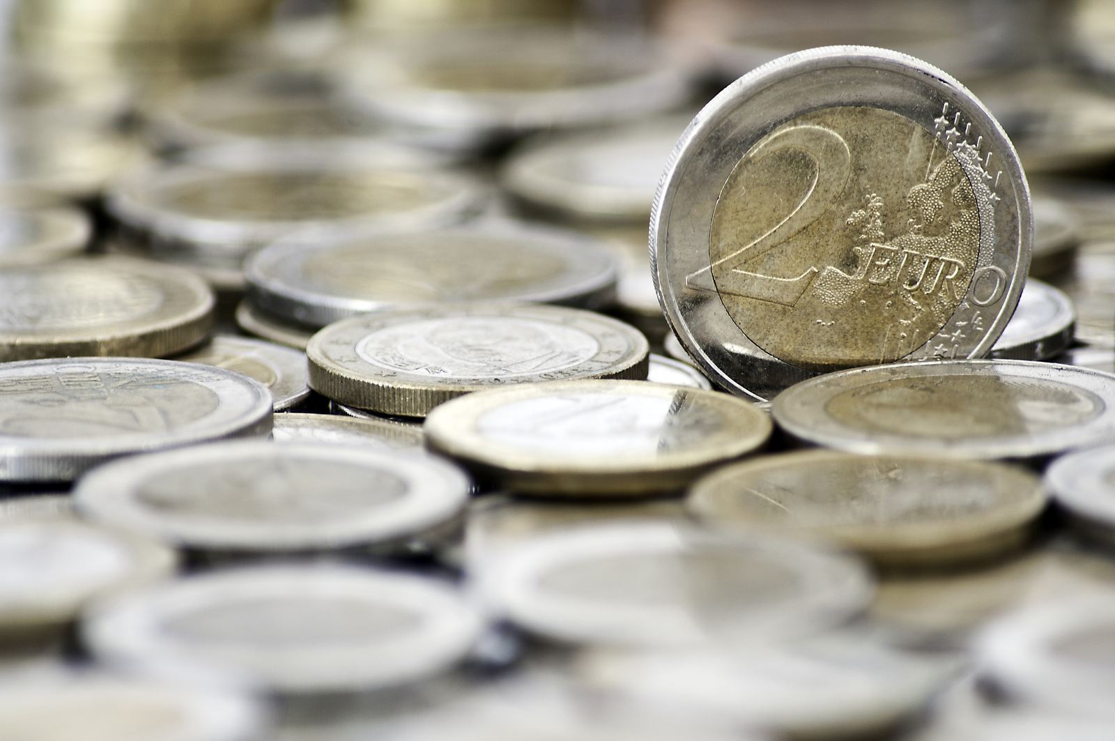 Monedas de euro para ilustrar la gestion economica